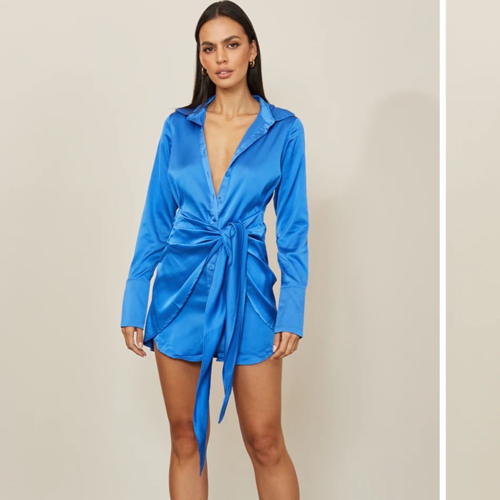 satin mini dress